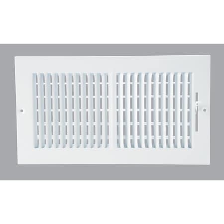 Home Impressions White Steel 7.76 In. Wall Register 2SW1206WH-B